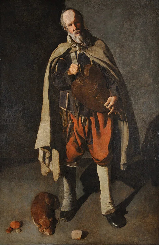 Yaşlı Adam ve Köpeği - Georges de La Tour