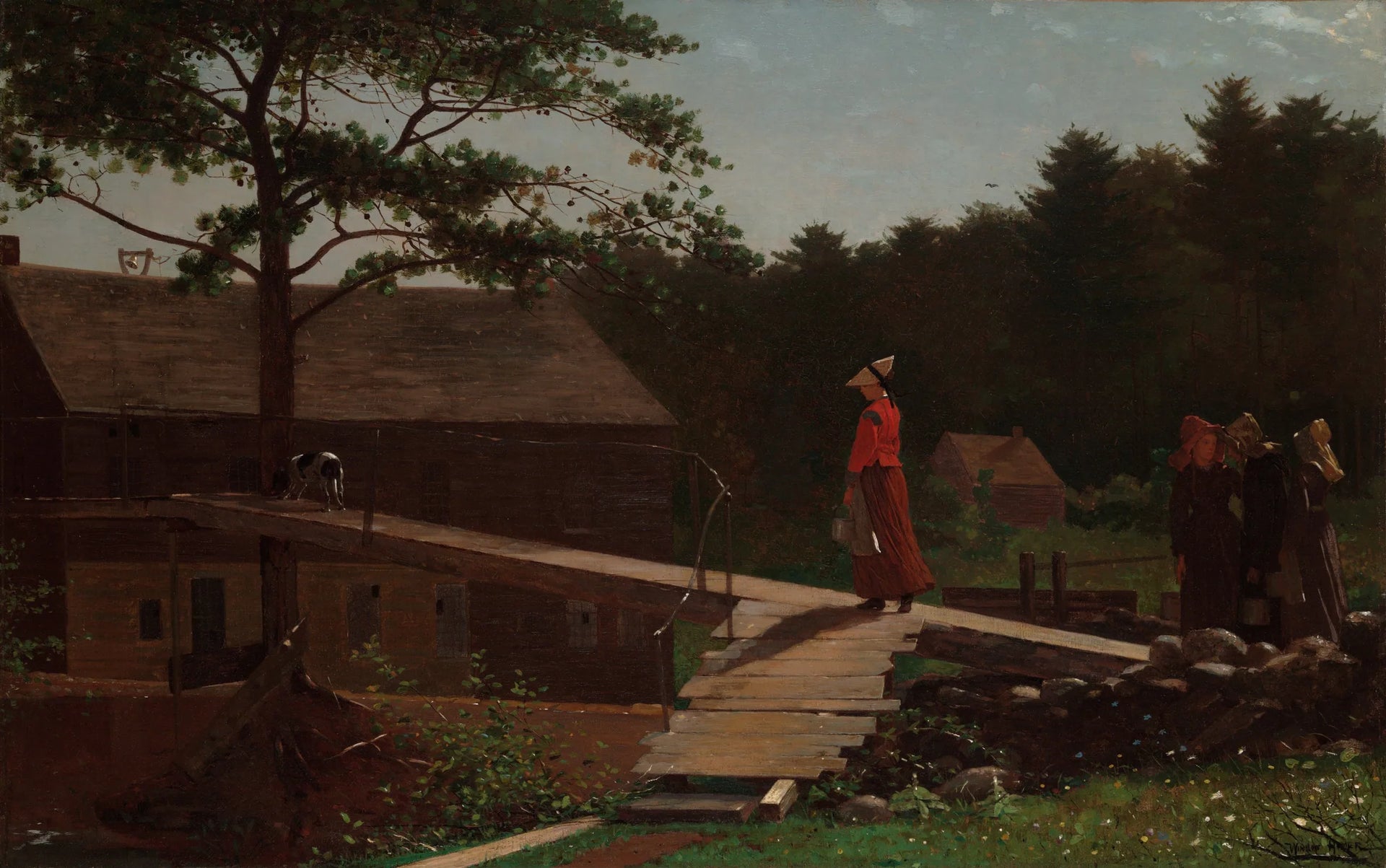 Le Vieux Moulin (La Cloche du Matin) - Winslow Homer image 1 copie peinte à la main à l’huile
