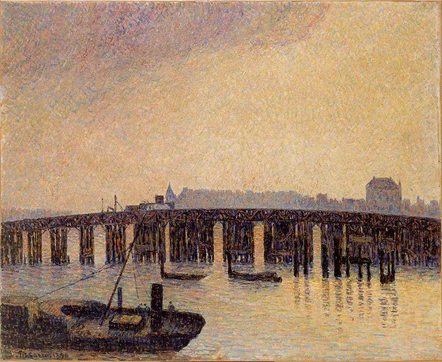 Chelsea Eski Köprüsü, Londra - Camille Pissarro