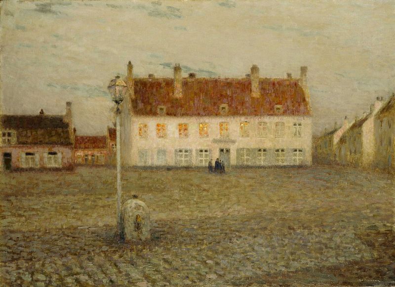 Köy, Gün Batımı - Henri Le Sidaner