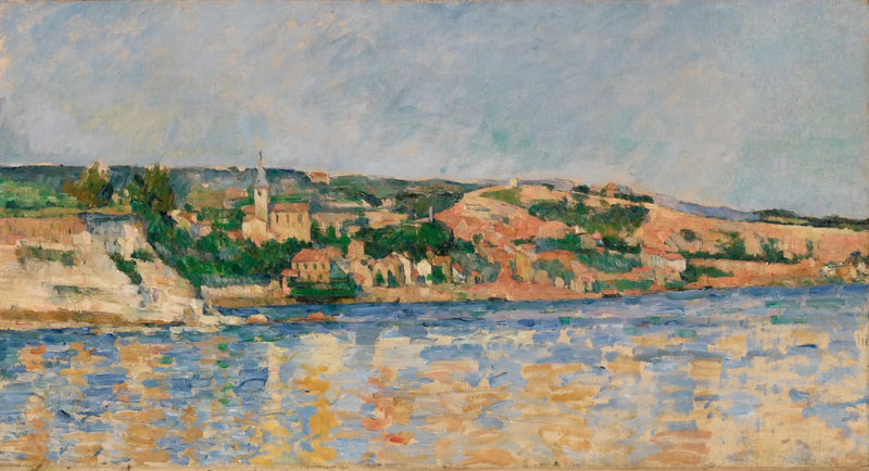 Denizden Görünüşüyle Estaque Köyü - Paul Cézanne