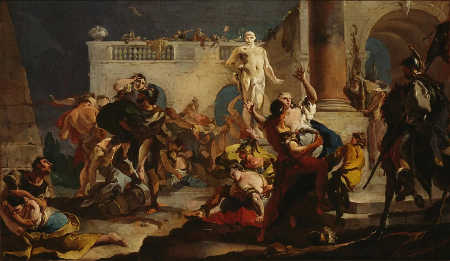 Sabine Tecavüzü - Giovanni Battista Tiepolo