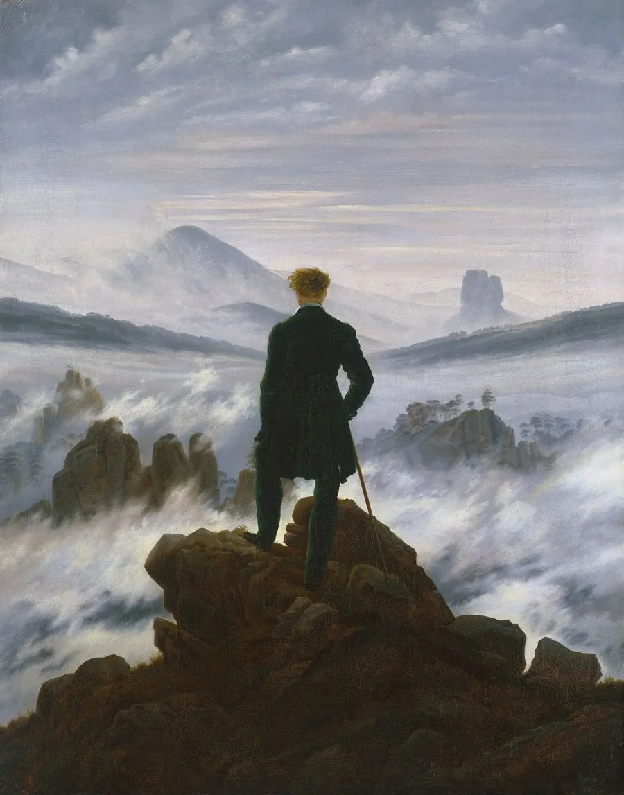 Bulutlar Denizi'ni Seyreden Yolcu - Caspar David Friedrich