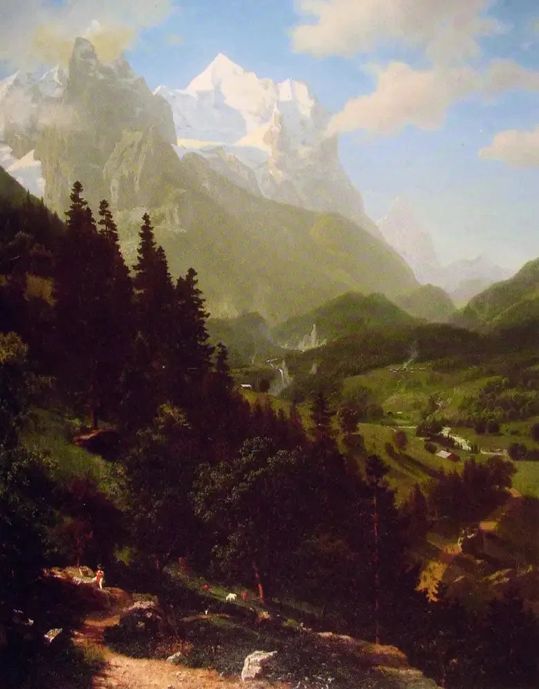 Le Wetterhorn - Albert Bierstadt image 1 tableau peint à l’huile sur toile