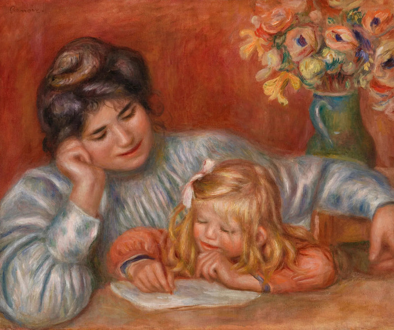 Yazma Dersi (Yazma Dersi) - Pierre-Auguste Renoir