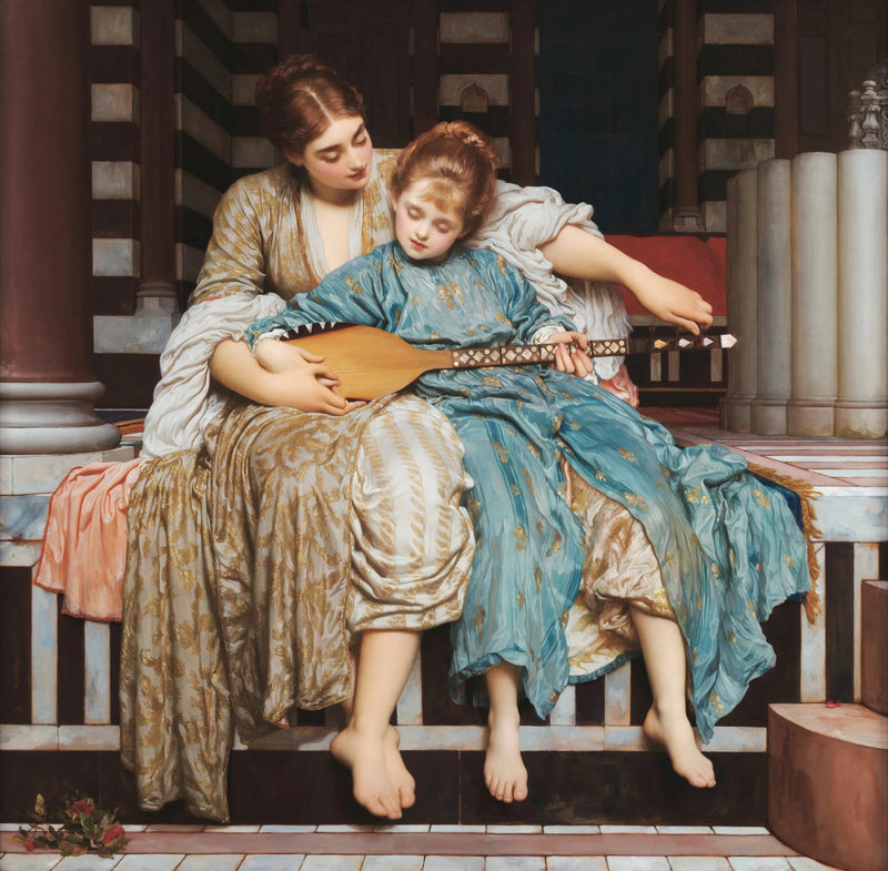 müzik dersi - Frederic Leighton