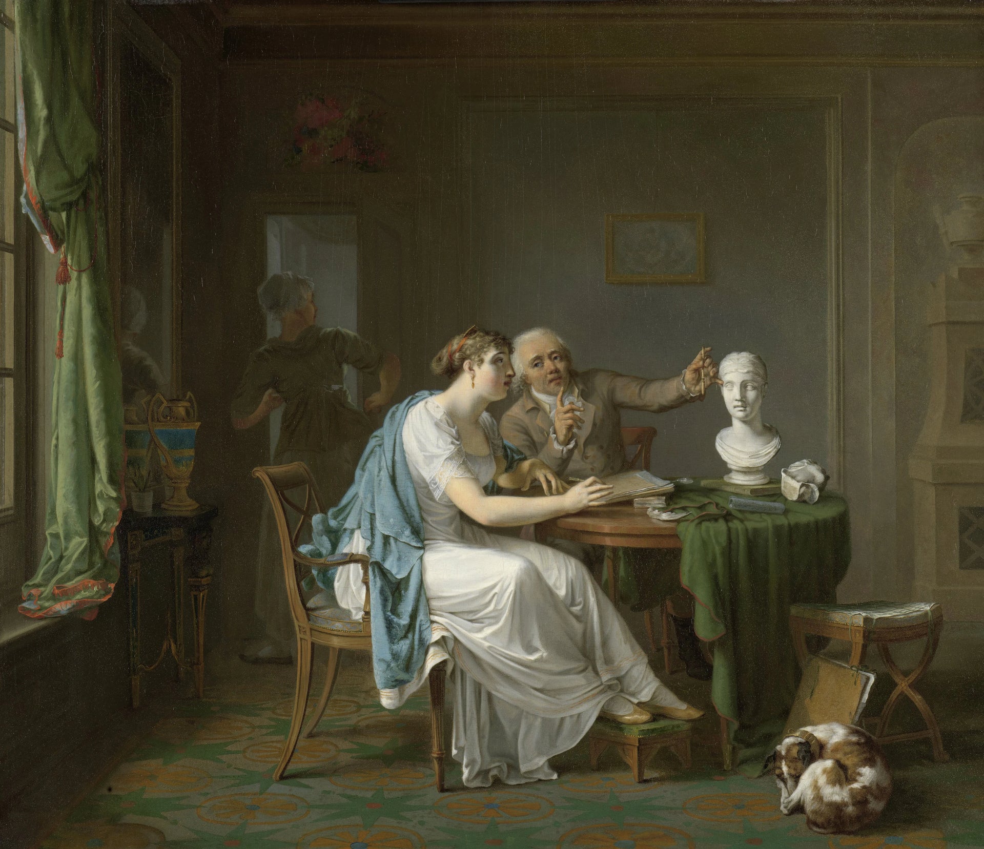 La leçon de dessin - Louis Moritz