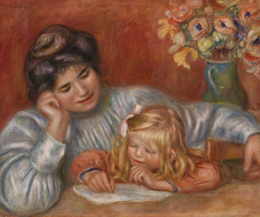 Yazma Dersi (Yazma Dersi) - Pierre-Auguste Renoir