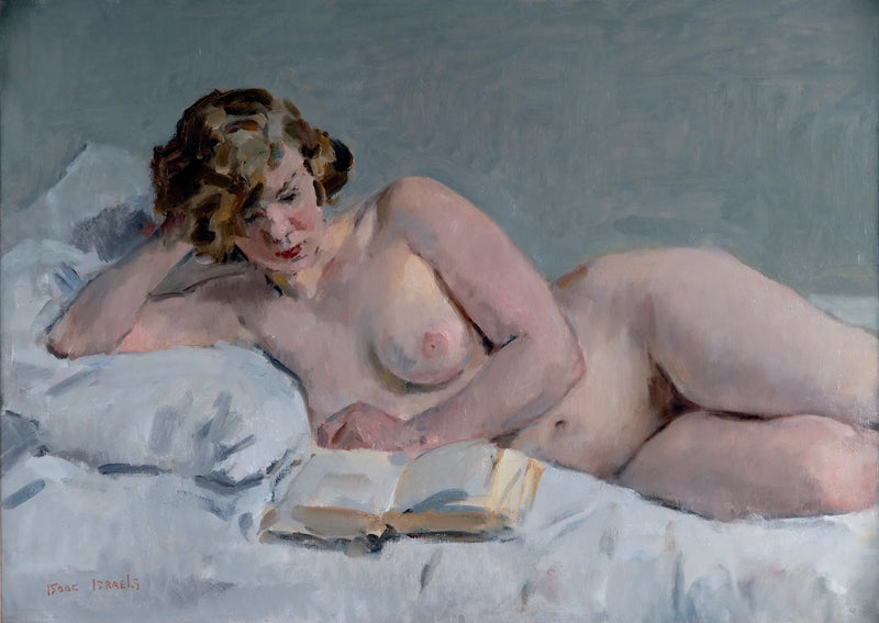 uzun pozisyonda çıplak okuma - Isaac Israëls