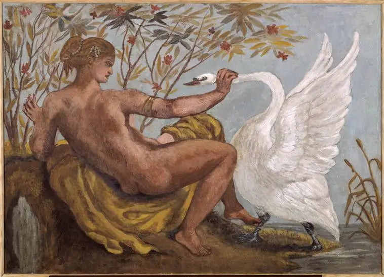Leda ve Kuğu - Eugène Delacroix