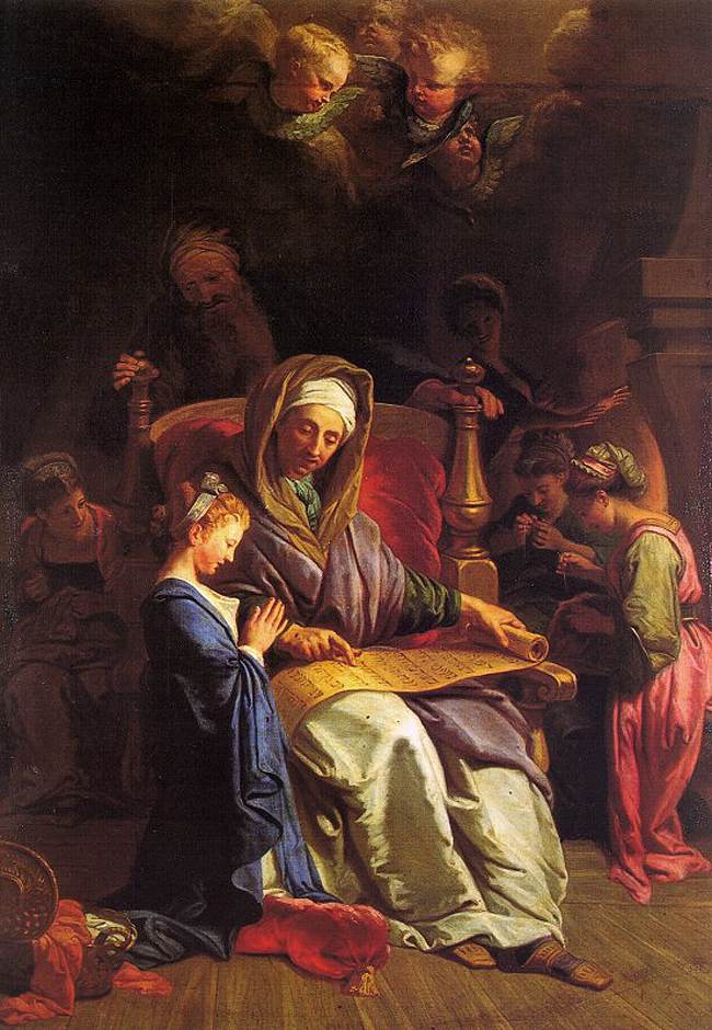 L'éducation de la Vierge - Jean-Baptiste Jouvenet