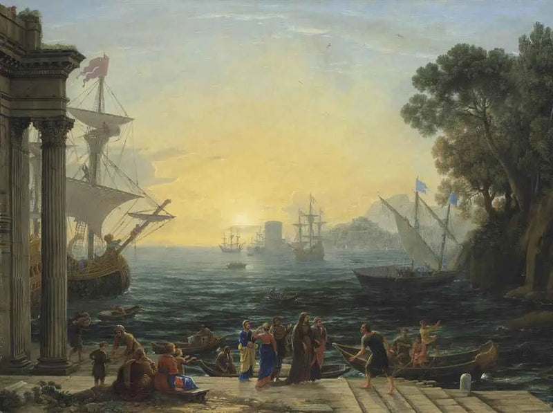Sainte Paule'nin Ostia'ya Yolculuğu - Claude Lorrain