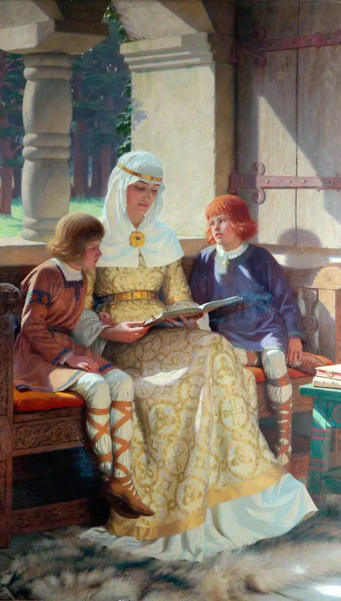 Alfred Büyük'ün Çocukluğu - Edmund Blair Leighton