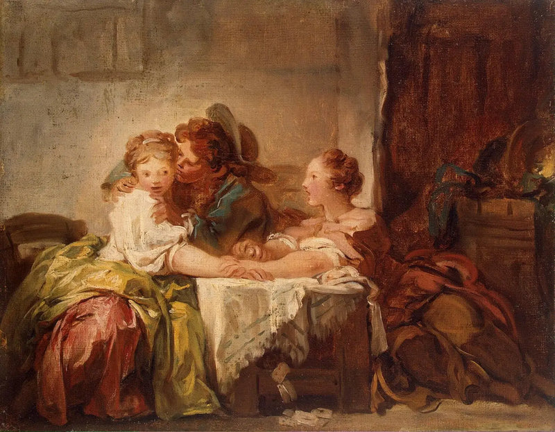 Kaybedilen Çaba veya Kazanılan Öpücük - Jean-Honoré Fragonard