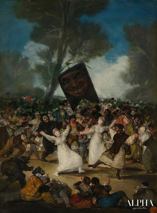 L'Enterrement de la sardine - Francisco de Goya - Reproductions de tableaux et peintures haut de gamme