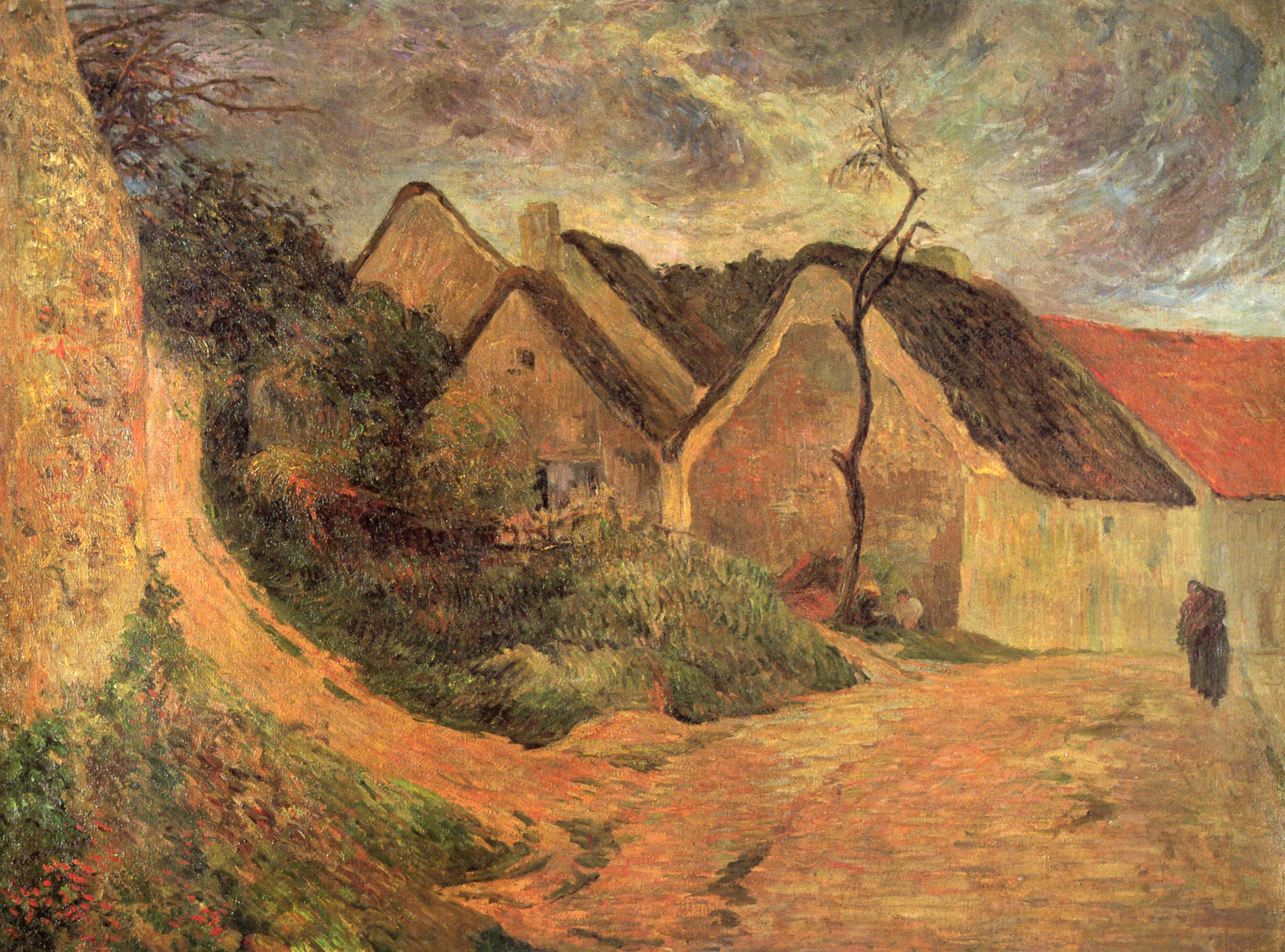 Reproduction du tableau « L'Entrée d'Osny par temps d'orage - Paul Gauguin » par Alpha Reproduction en peinture à l’huile