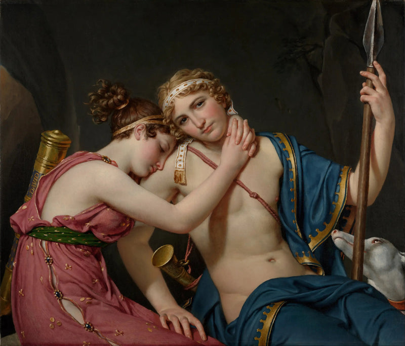Telemaque ve Eucharis'in Veda'sı - Jacques-Louis David