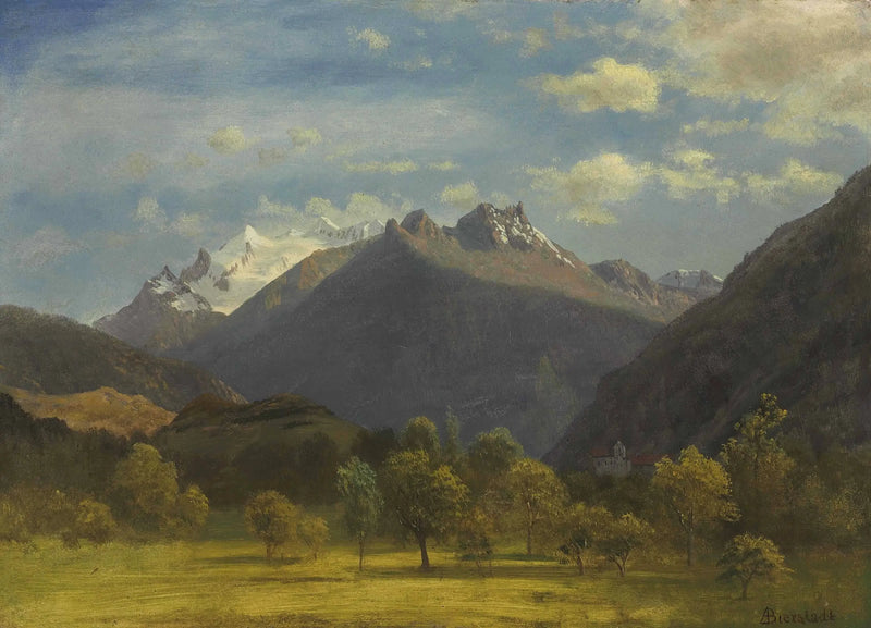 Viège'den Alpler - Albert Bierstadt