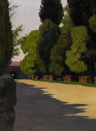 Les Alyscamps, sabah güneşi - Félix Vallotton