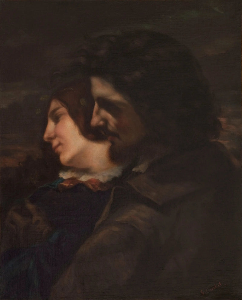 Kırdaki Aşıklar. Gençlik Duyguları - Gustave Courbet