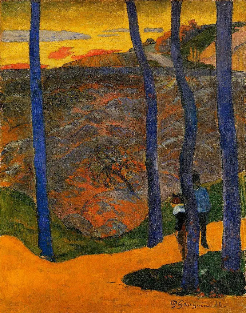Mavi Ağaçlar (Oradan geçeceksiniz, güzel) - Paul Gauguin