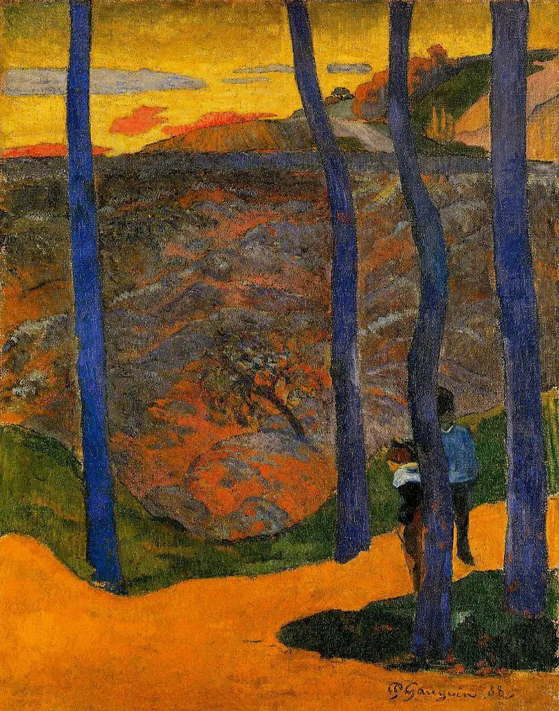 Mavi Ağaçlar (Oradan geçeceksiniz, güzel) - Paul Gauguin