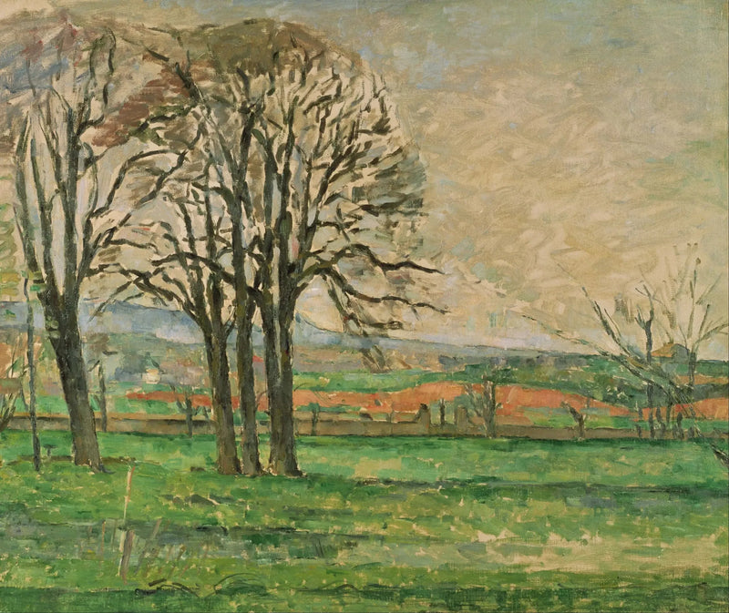 Jas de Bouffan'ın Soyulmuş Ağaçları - Paul Cézanne