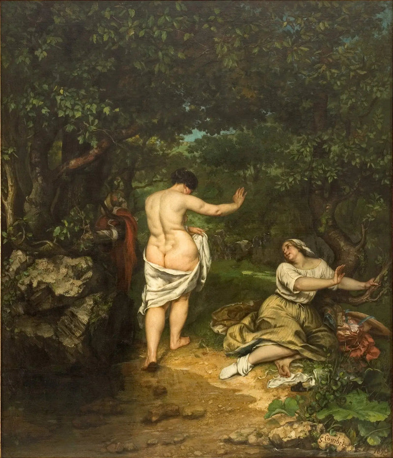 Yüzücüler - Gustave Courbet