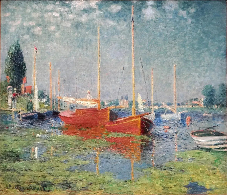 Kırmızı tekneler, Argenteuil - Claude Monet