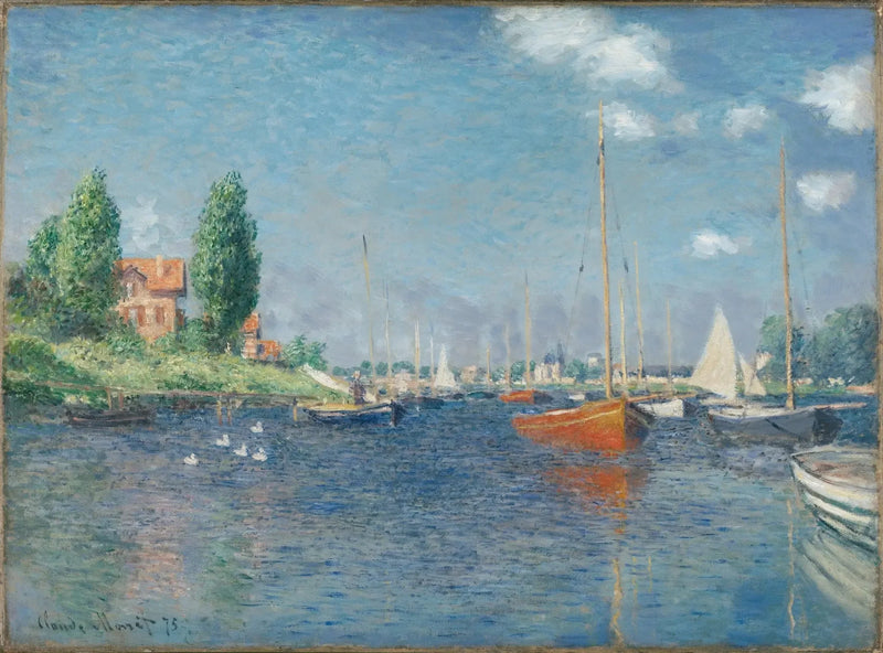 Kırmızı tekneler, Argenteuil - Claude Monet