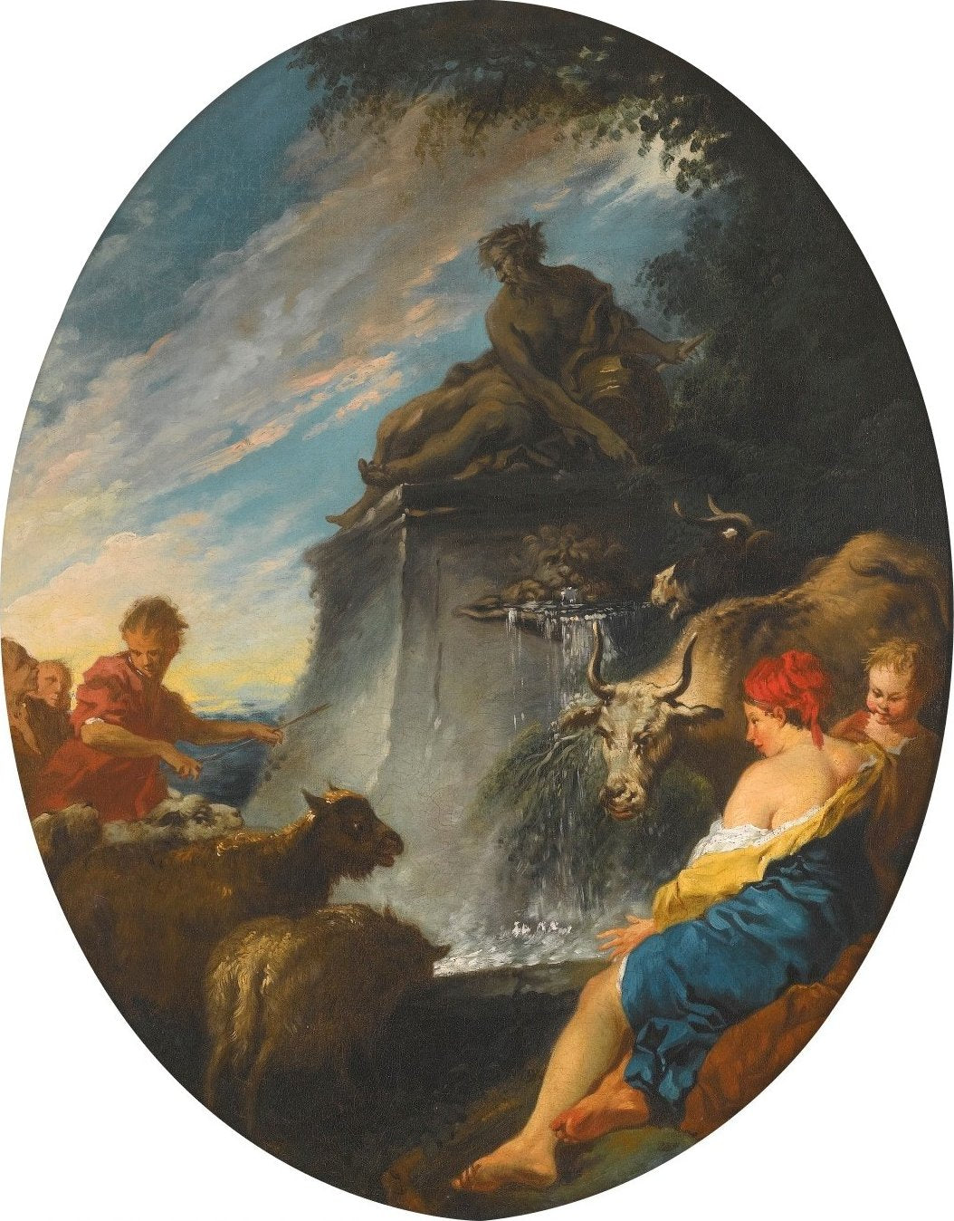 Les Bergers à la Fontaine - François Boucher