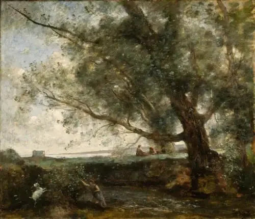 Arcadia Çobanları - Jean-Baptiste Camille Corot