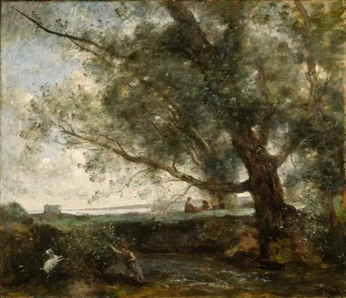 Arcadia Çobanları - Jean-Baptiste Camille Corot