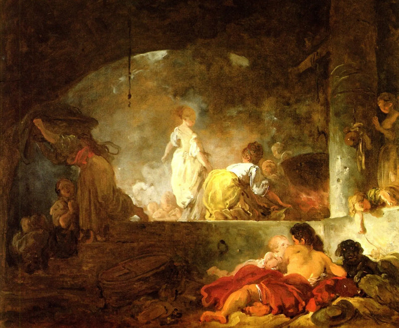Çamaşırcılar - Jean-Honoré Fragonard
