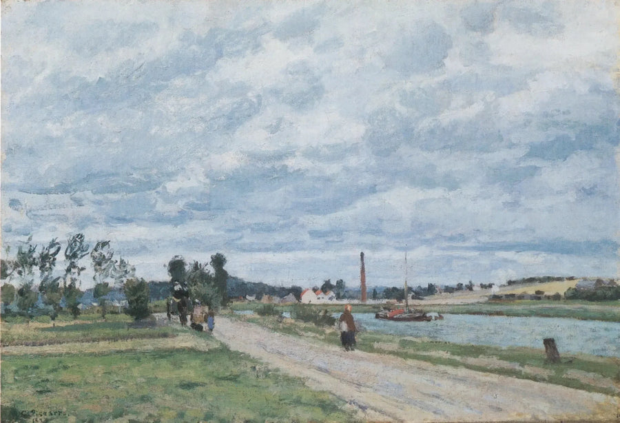 Pontoise Yakınlarındaki Oise Kenarları - Camille Pissarro