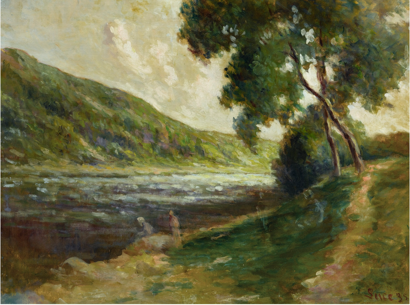 Rolleboise yakınlarındaki Seine kıyıları - Maximilien Luce