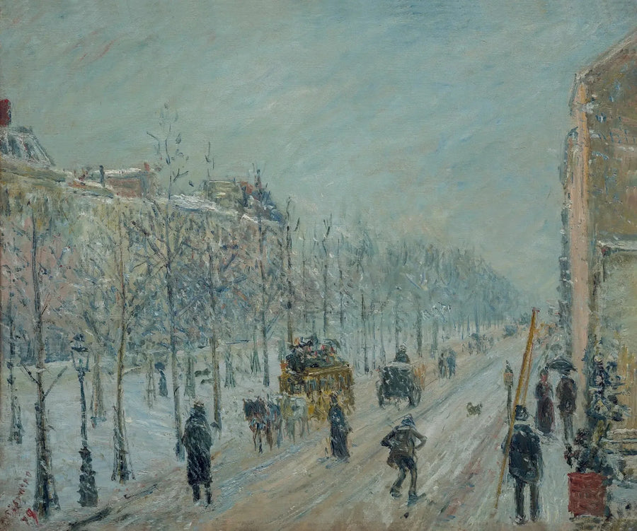 Dış bulvarlar. Kar etkisi - Camille Pissarro
