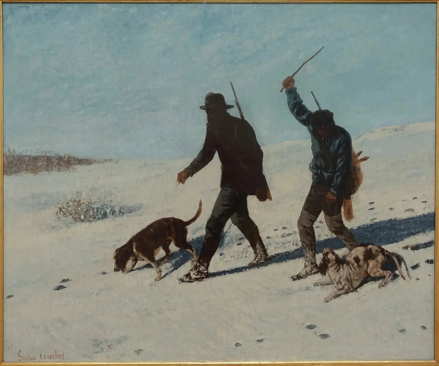 Avcılar, Ornans - Gustave Courbet