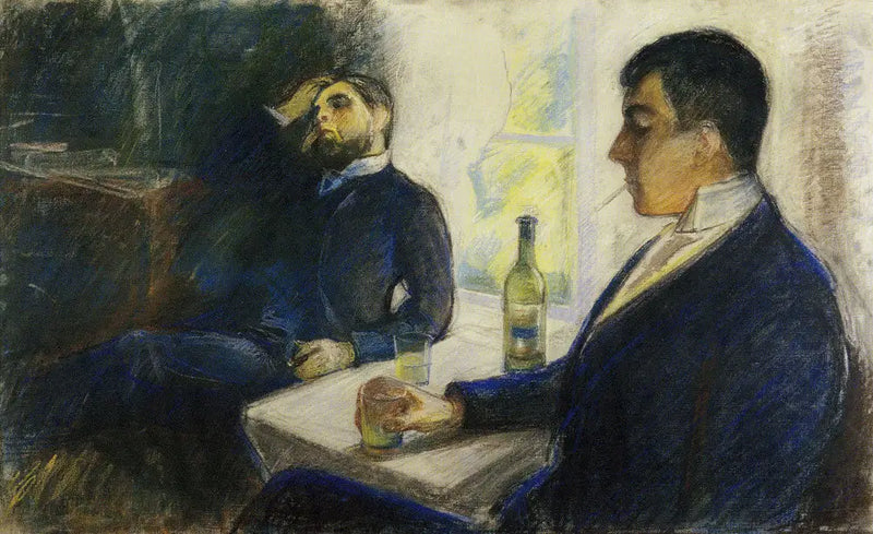 Absinthe İçenler - Edvard Munch