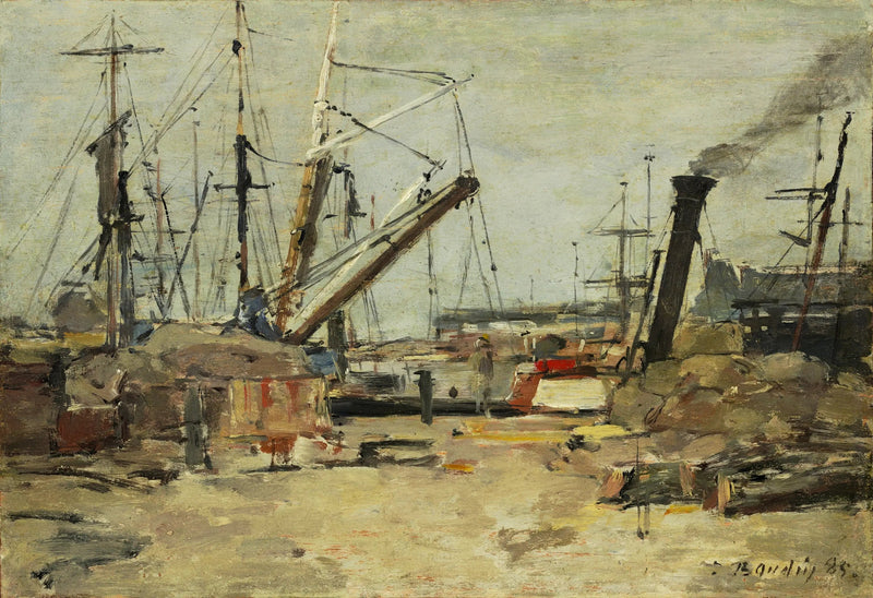 Balıkçı tekneleri - Eugène Boudin