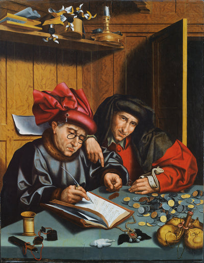 Les Changeurs d’argent - Marinus van Reymerswale - Alpha Reproduction