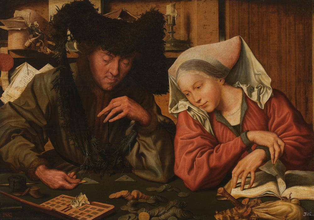 Les changeurs de monnaie - Marinus van Reymerswale - Alpha Reproduction