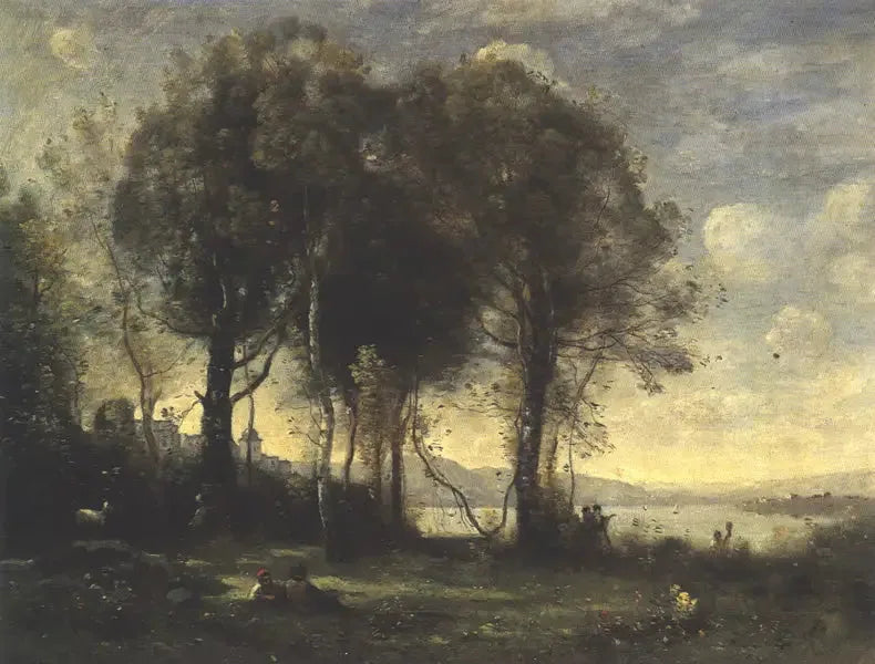 Borromée Adaları Çiftçileri - Jean-Baptiste Camille Corot