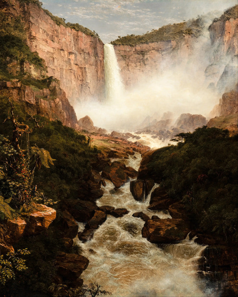 Bogotá yakınlarındaki Tequendama Şelaleleri, Yeni Granada - Frederic Edwin Church
