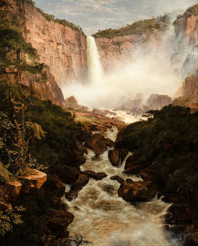 Bogotá yakınlarındaki Tequendama Şelaleleri, Yeni Granada - Frederic Edwin Church