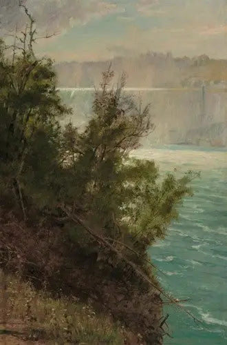 Amerika Birleşik Devletleri tarafındaki Niagara Şelaleleri - Albert Bierstadt