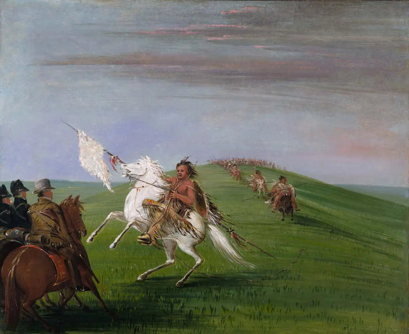 Comanche'ler Ejderhalarla Karşılaşıyor - George Catlin