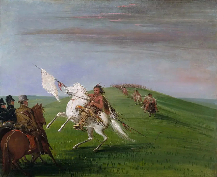 Comanche'ler Ejderhalarla Karşılaşıyor - George Catlin