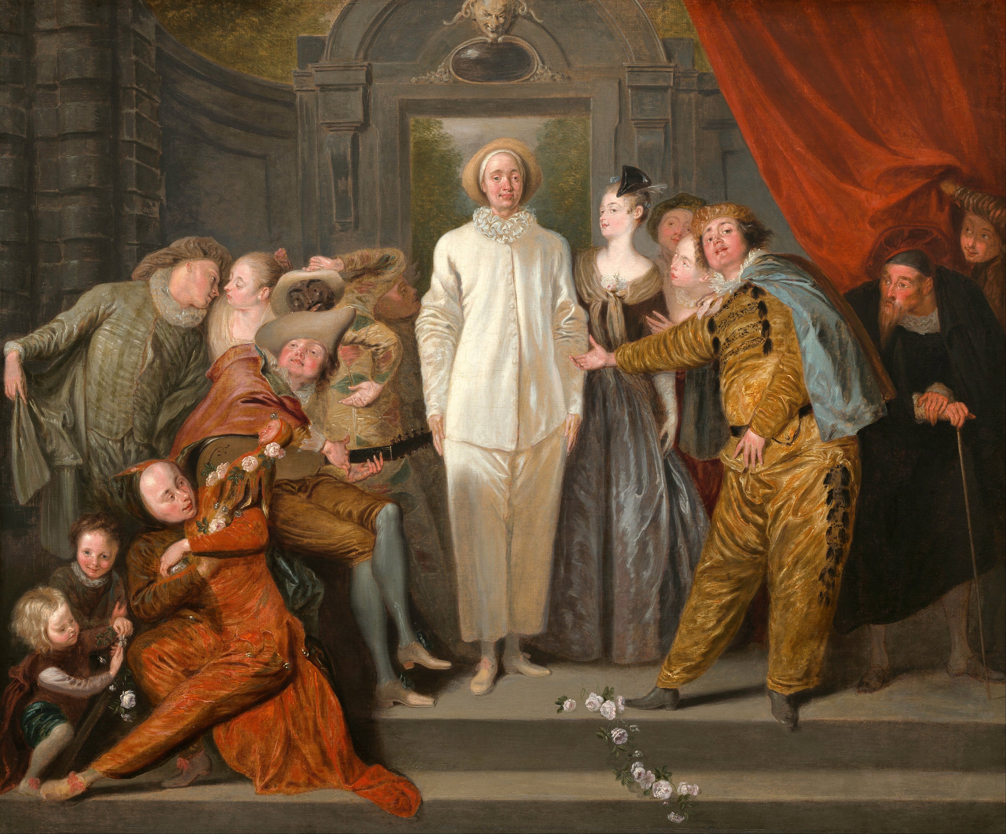 İtalyan Komedyenler - Antoine Watteau