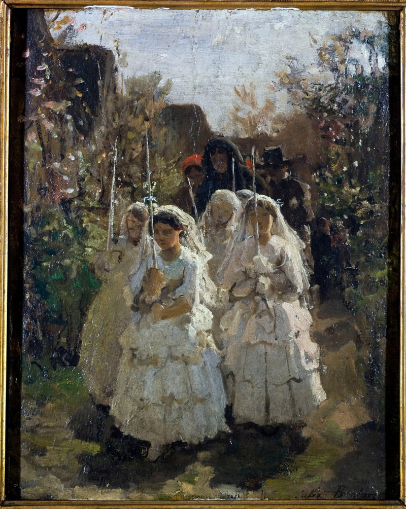 Courrières'taki iletişimciler - Jules Breton